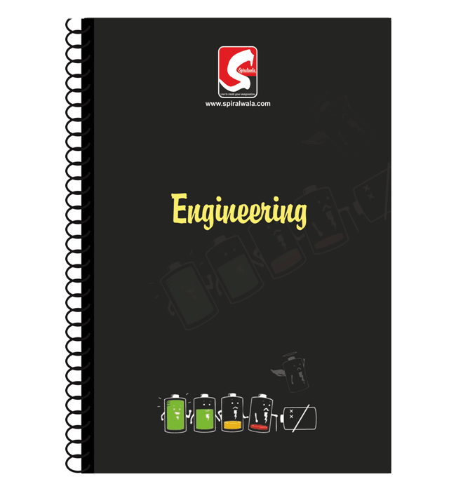 Engineering A4 spiral notebook with 'Engineering' cover – Spiralwala